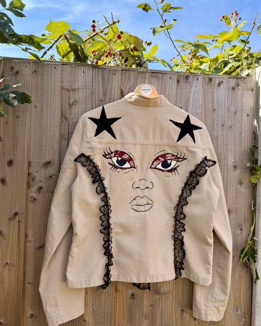 'Angels watching my back' Cotton Jacket
