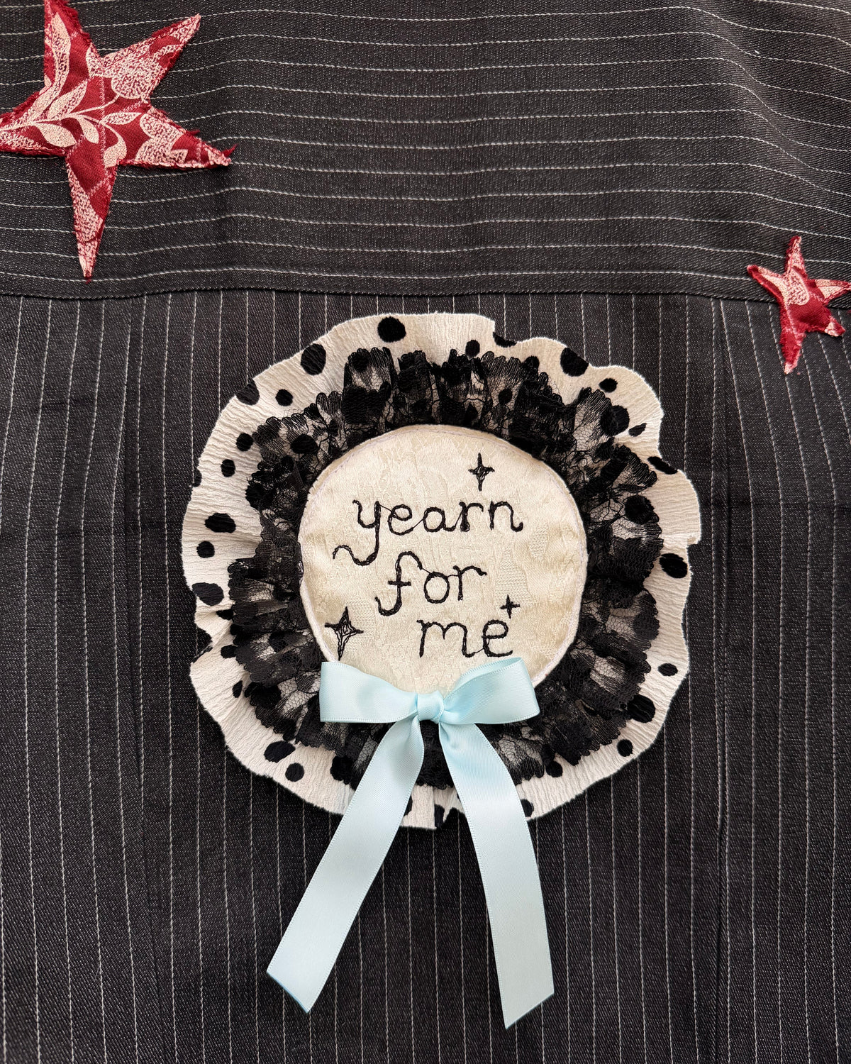 'Yearn for me' Striped Jacket
