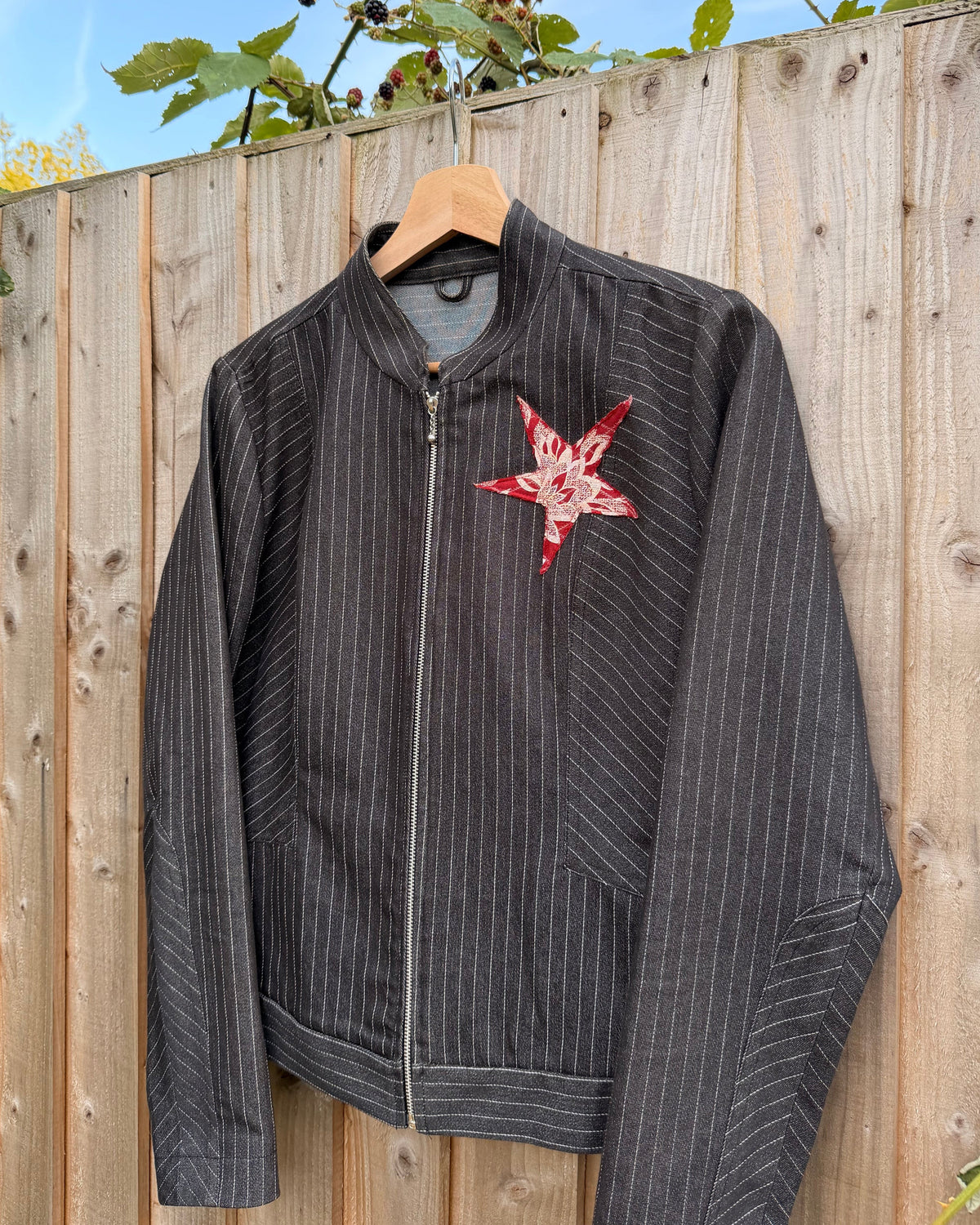 'Yearn for me' Striped Jacket