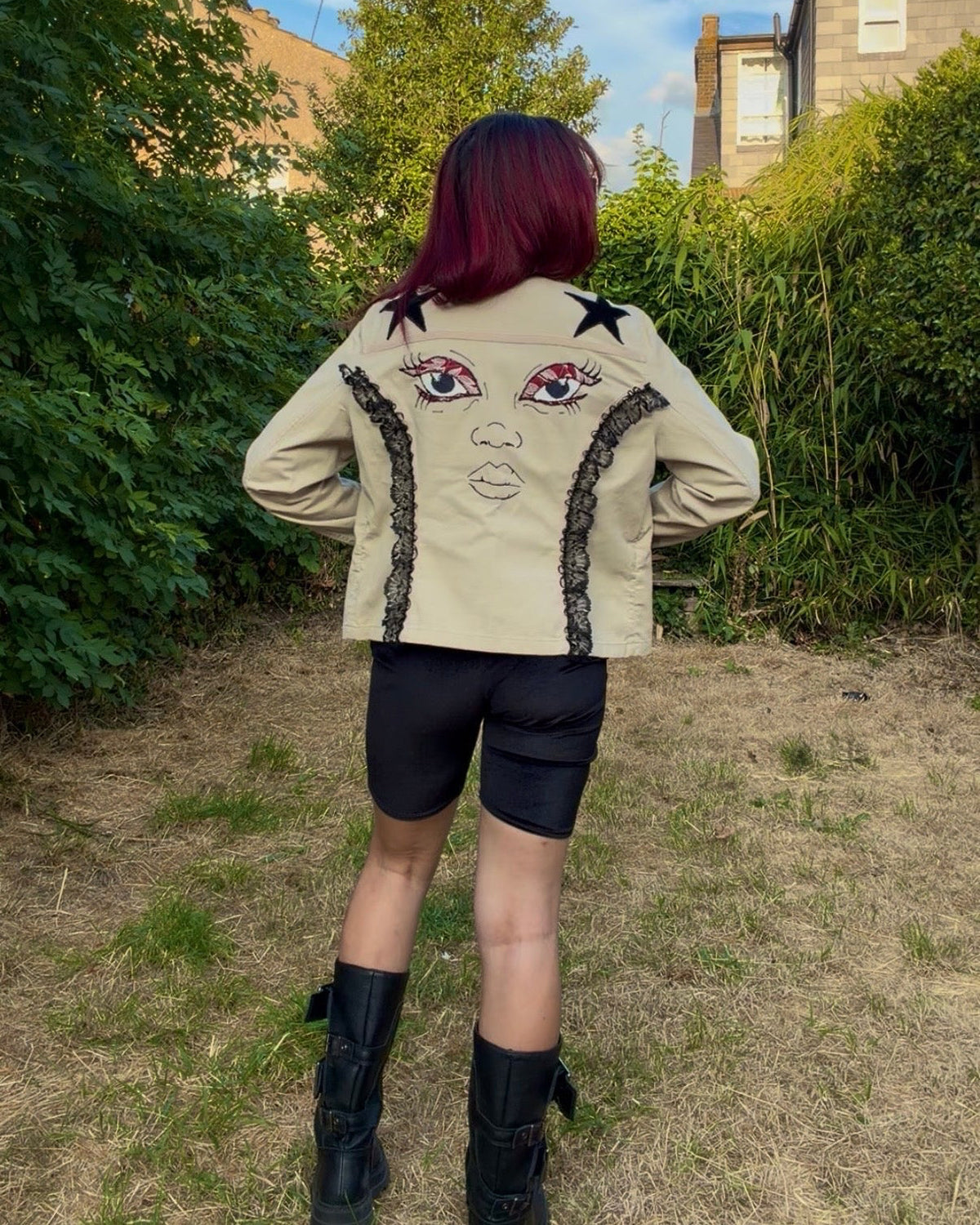 'Angels watching my back' Cotton Jacket