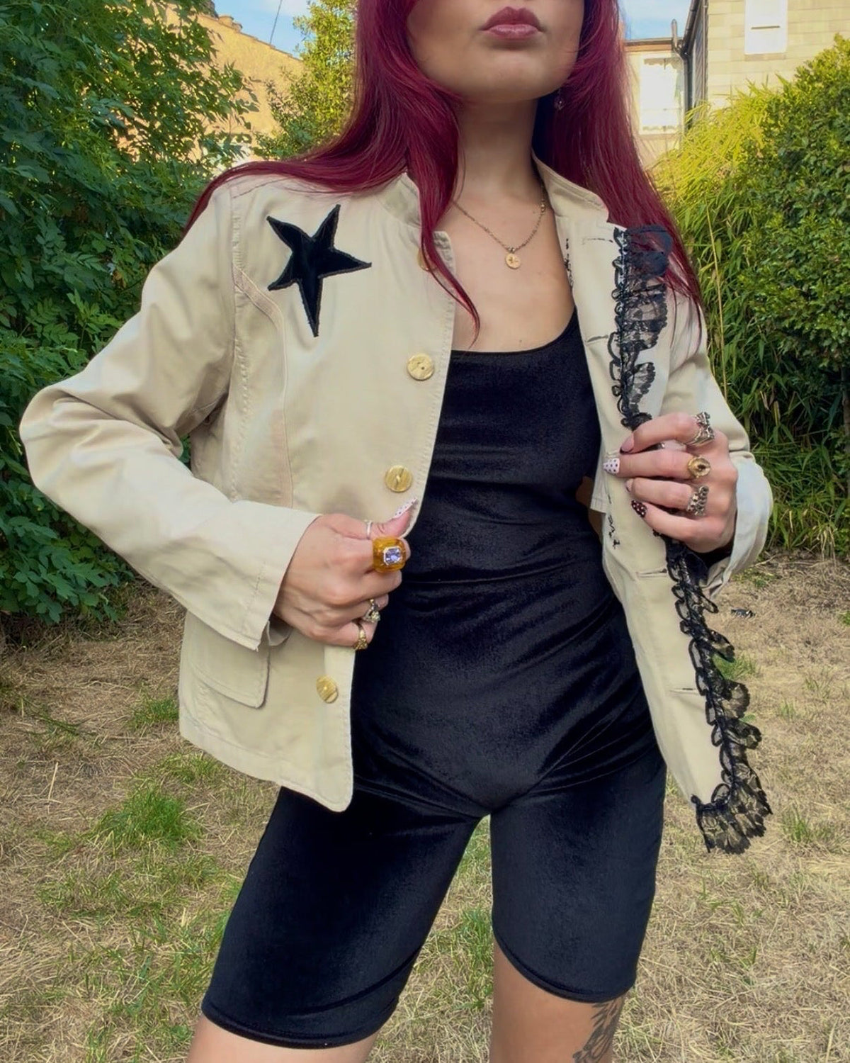 'Angels watching my back' Cotton Jacket