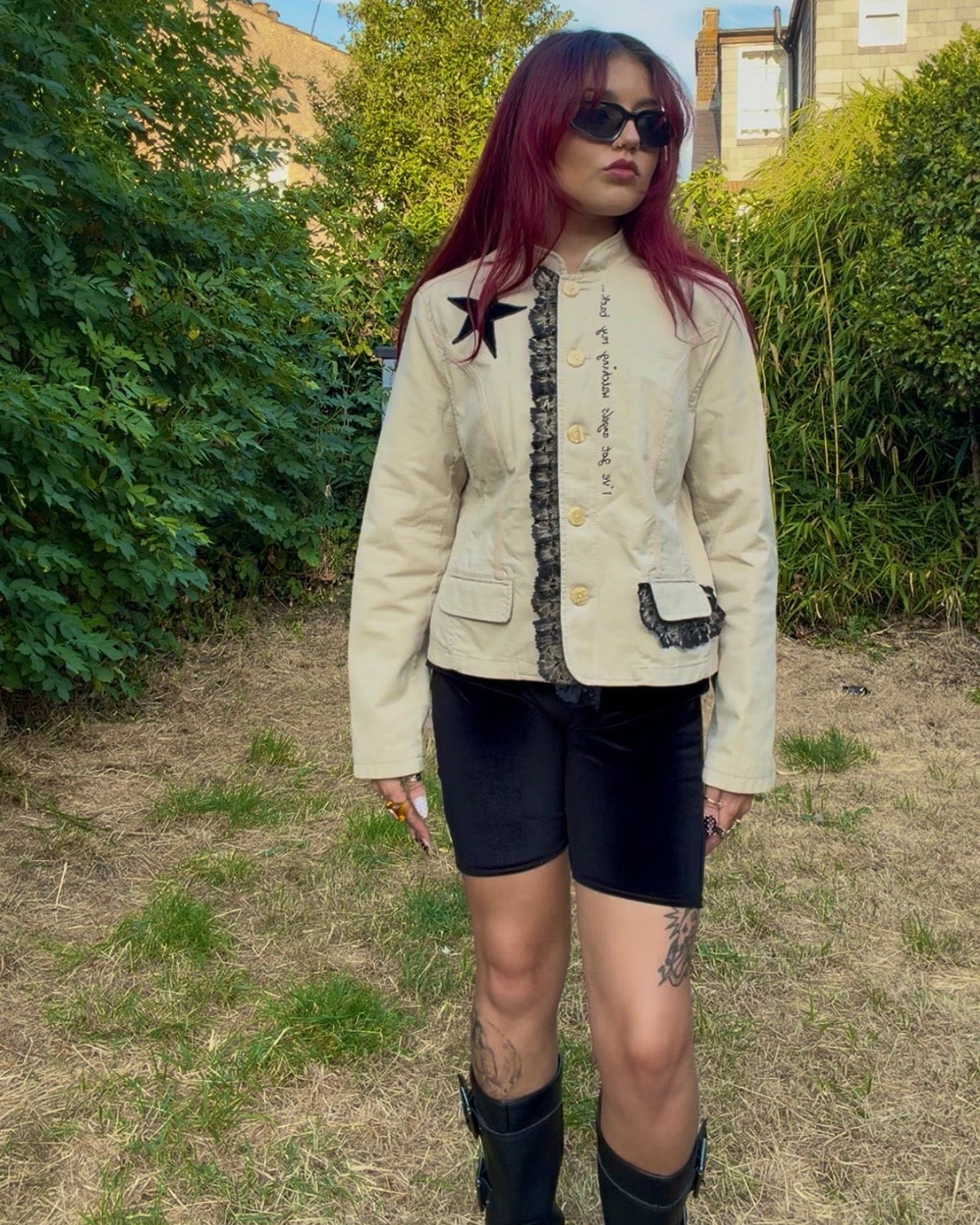 'Angels watching my back' Cotton Jacket